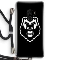 Angry Bear (black): Xiaomi Mi Mix 2 Transparant Hoesje met koord