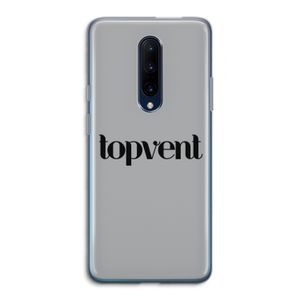 Topvent Grijs Zwart: OnePlus 7 Pro Transparant Hoesje