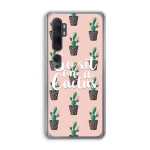 Cactus quote: Xiaomi Mi Note 10 Transparant Hoesje