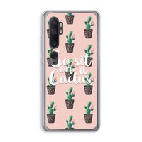 Cactus quote: Xiaomi Mi Note 10 Transparant Hoesje