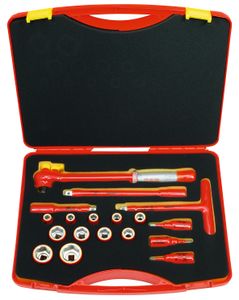 Friedrich 18-Delige Gereedschapset met 1/2'' Omschakelratel 1000V VDE