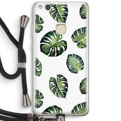 Tropische bladeren: Huawei Ascend P10 Lite Transparant Hoesje met koord