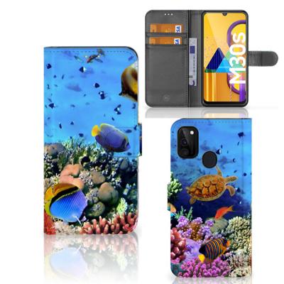 Samsung Galaxy M21 | M30s | Telefoonhoesje | Met pasjeshouder | Vissen