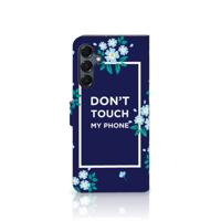 Samsung Galaxy A16 4G/5G Portemonnee Hoesje Flowers Blue DTMP