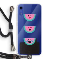 Smiley watermeloen: Honor Play 8A Transparant Hoesje met koord