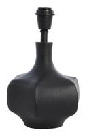 Light & Living Tafellamp 'Barril' 25cm, kleur Mat Zwart (excl. kap)