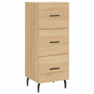 The Living Store Dressoir - Bijzetkast - 34.5 x 34 x 90 cm - Sonoma eiken