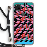 Skew Blush 2: Pixel 4a Transparant Hoesje met koord
