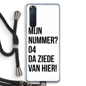 Da ziede van hier: Sony Xperia 5 II Transparant Hoesje met koord