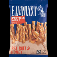 Elephant Pretzels with a Twist Sea Salt & Honey 160 g bij Jumbo