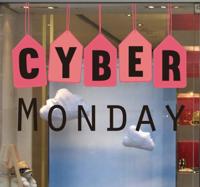 Etalage sticker Cyber Monday