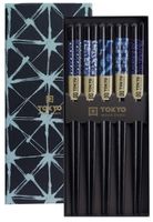 Tokyo Design Studio - Chopsticks Set - Blue Mixed Designs - 5 paar - thumbnail