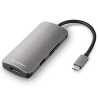 Sharkoon USB 3.0 Type C Multiport Adapter USB 3.2 Gen 1 (3.1 Gen 1) Type-C Grijs - thumbnail