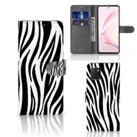 Samsung Note 10 Lite | Telefoonhoesje | Met pasjeshouder | Zebra