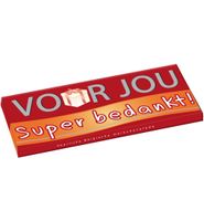 Voor Jou! Voor Jou! Wensreep Melk, Super Bedankt (70g) - thumbnail