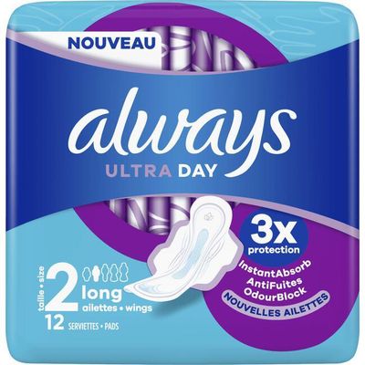 Always Ultra Day Maandverband Long Met Vleugels