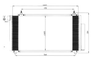Condensor, airconditioning 35576