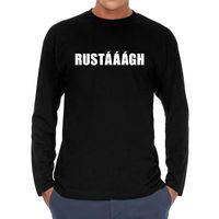 Rustaaagh long sleeve t-shirt zwart voor heren - thumbnail