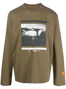 Heron Preston t-shirt à logo imprimé - Vert