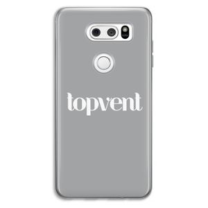 Topvent Grijs Wit: LG V30 Transparant Hoesje