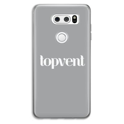 Topvent Grijs Wit: LG V30 Transparant Hoesje