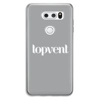 Topvent Grijs Wit: LG V30 Transparant Hoesje
