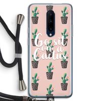 Cactus quote: OnePlus 7 Pro Transparant Hoesje met koord
