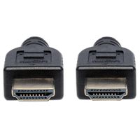 Manhattan 353953 HDMI-kabel HDMI Aansluitkabel HDMI-A-stekker, HDMI-A-stekker 5.00 m Zwart UL gecertificeerd, Ultra HD-HDMI - thumbnail