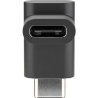 goobay Adapter USB-C aansluiting > USB-C stekker, 90° goobay Adapter USB-C aansluiting > USB-C stekker, 90°