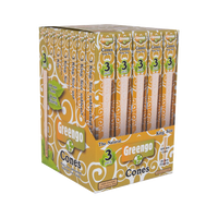 Greengo Greengo Cones King Size Ongebleekt - 35 x 3-pack