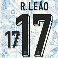 R.Leão 17 (Officiële Portugal Away Bedrukking 2024-2025)