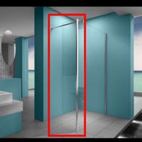 Wiesbaden Eco zijwand met hoekprofiel 400x2000