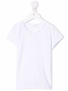 La Perla Kids t-shirt à col à logo - Blanc