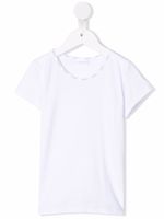 La Perla Kids t-shirt à col à logo - Blanc