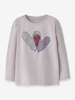 T-shirt met hartvormige pailletten voor meisjes van NAME IT zachtpaars