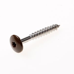 Kleurkopschroef 38mm bruin a0881