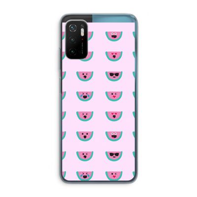 Smiley watermeloenprint: Xiaomi Poco M3 Pro 5G Transparant Hoesje