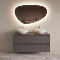 Badmeubelset BWS Riga Met Topplaat 120 cm Leigrijs Boss & Wessing