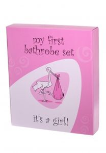 Badjas cadeauset It's a Girl - Babymaat (0-12 mnd)