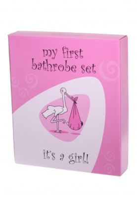 Badjas cadeauset It's a Girl - Babymaat (0-12 mnd)