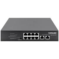 Intellinet 8-Port Gigabit Ethernet PoE+ Switch mit 2 RJ45 Gigabit Uplink-Ports 120W Netwerk switch 10 / 100 / 1000 MBit/s IEEE 802.3af (15.4 W), IEEE 802.3at