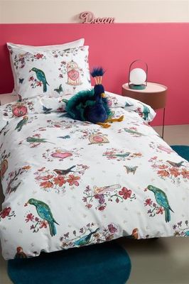Beddinghouse Beddinghouse Kids Sweet Birds Dekbedovertrek - Roze 100 x 135