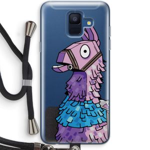 Lama: Samsung Galaxy A6 (2018) Transparant Hoesje met koord