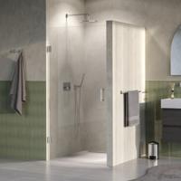 Brauer Void - Nisdeur - Helder Glas - 100 x 200 cm - Omkeerbaar - incl. Glascoating - PVD RVS-Kleurig Geborsteld