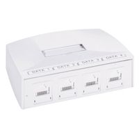 CAT6 netwerk opbouwdoos 4 poorten RJ45 Molex