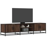 Tv-meubel 180x35x41 cm bewerkt hout bruin eikenkleurig