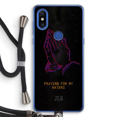 Praying For My Haters: Xiaomi Mi Mix 3 Transparant Hoesje met koord