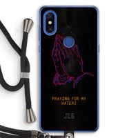 Praying For My Haters: Xiaomi Mi Mix 3 Transparant Hoesje met koord