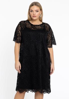 Yoek Jurk Tee | Zwart | Maat 46/48