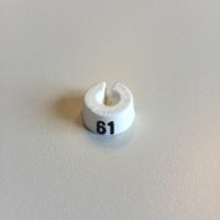 MB wit/zwart 61 voor op kledinghanger